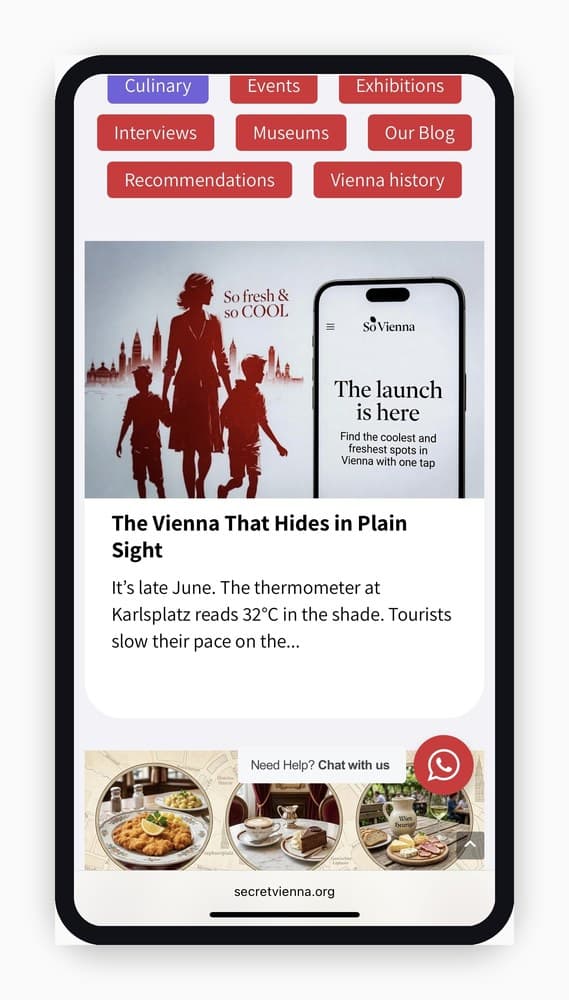 So Vienna featured on Secret Vienna